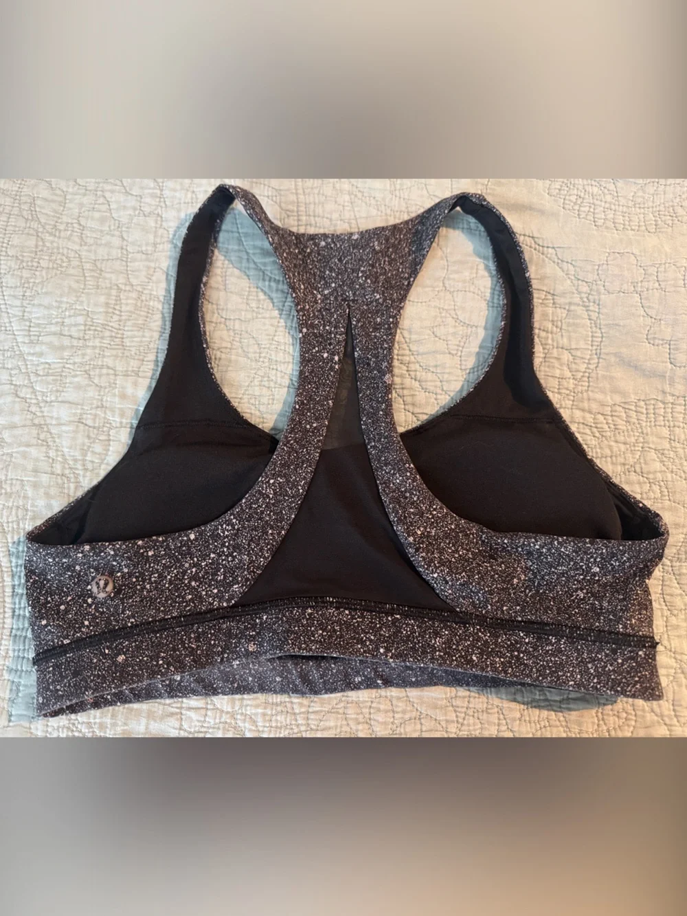 Lululemon athletica Women's Sparkle Black Racerback Sports Bra